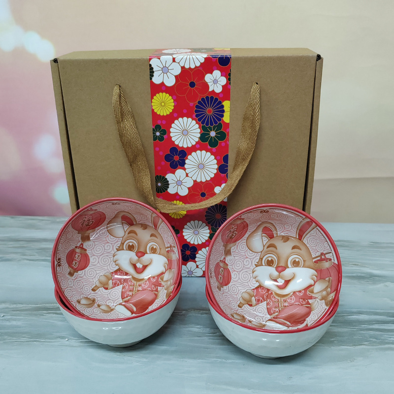 ボヘミアンボウルとカトラリー青と白の磁器食器セット釉下ボウルオープニングギフト結婚式のお返しギフトイベントボウルギフトボックス|undefined