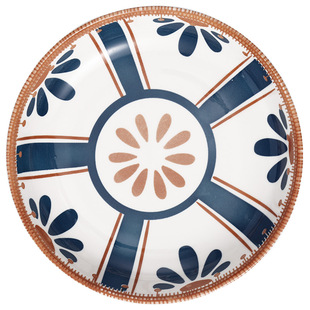 Japanese Style Ceramic Plate Household 2025 New Dish Plate Rice Plate Steak Western Food Round Plate Chaozhou Tableware Ins