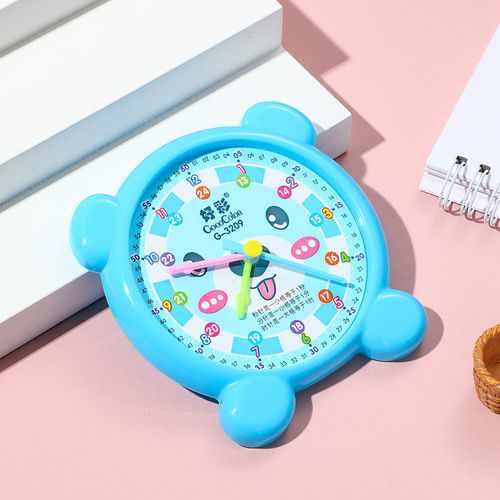 Clock Model Mathematical Clock Learning Tool for Students in Grades 1-3 Kindergarten Cartoon Clock Model