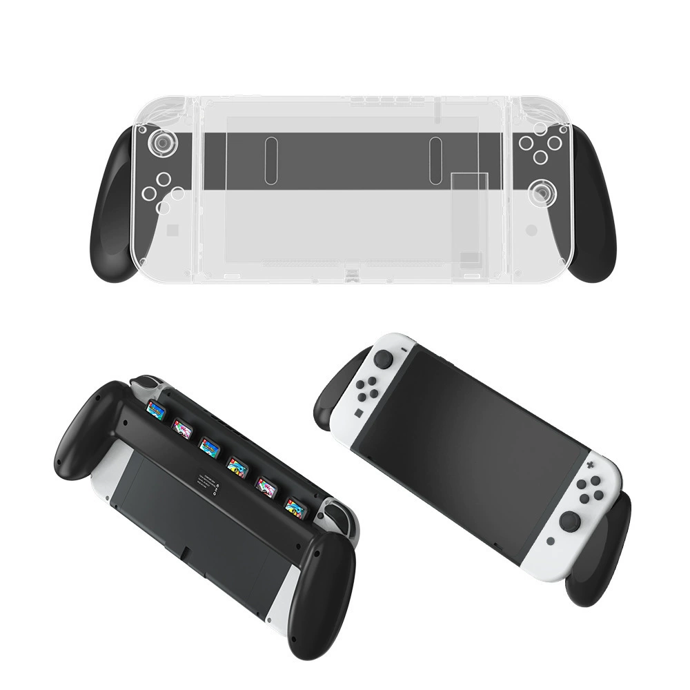 Switch OLED console grip SwitchOLED game controller handle with game card storage design