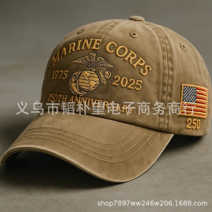 クロスボーダー USMC レトロ ウォッシュ キャップ アメリカ海兵隊 レトロ ウォッシュ キャップ|undefined