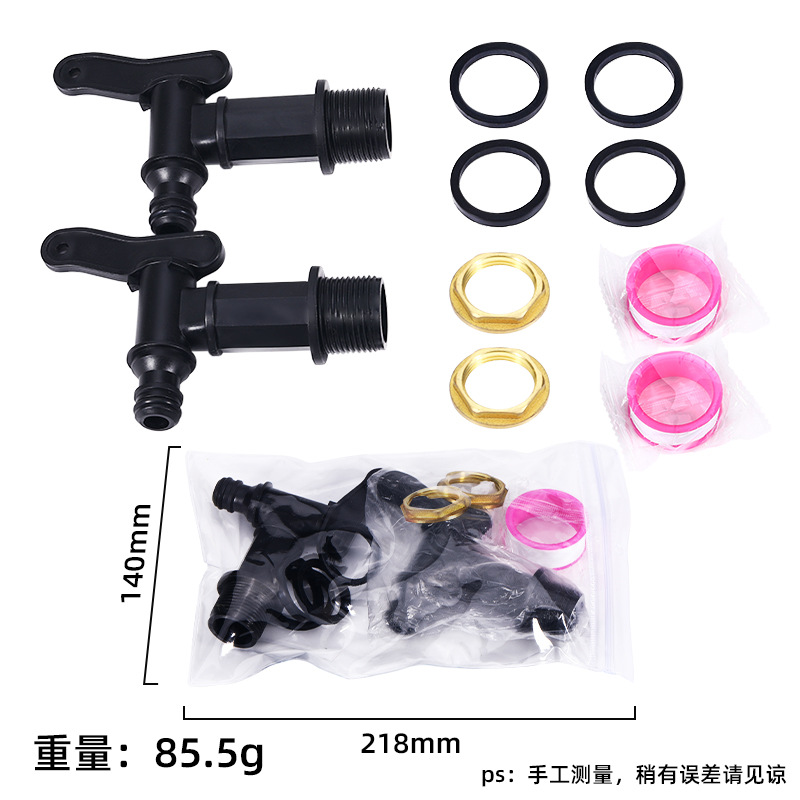 IBC Ton barril de salida conector Ton barril accesorios grifo de plástico al por mayor cubo de plástico barril de agua conector del tanque