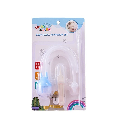 Infant Nose Aspirator Baby Nose Mucus Cleaner Newborn Anti-Flow Nasal Congestion Catheter Aspirator Set