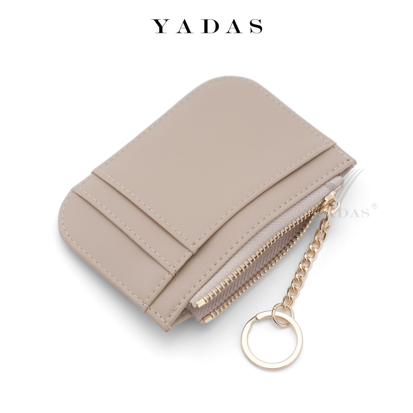 YADAS nuevo corto portátil tarjeta cartera multi-tarjeta función cremallera bolso de cambio bolsa de tarjetas de moda mujer pu