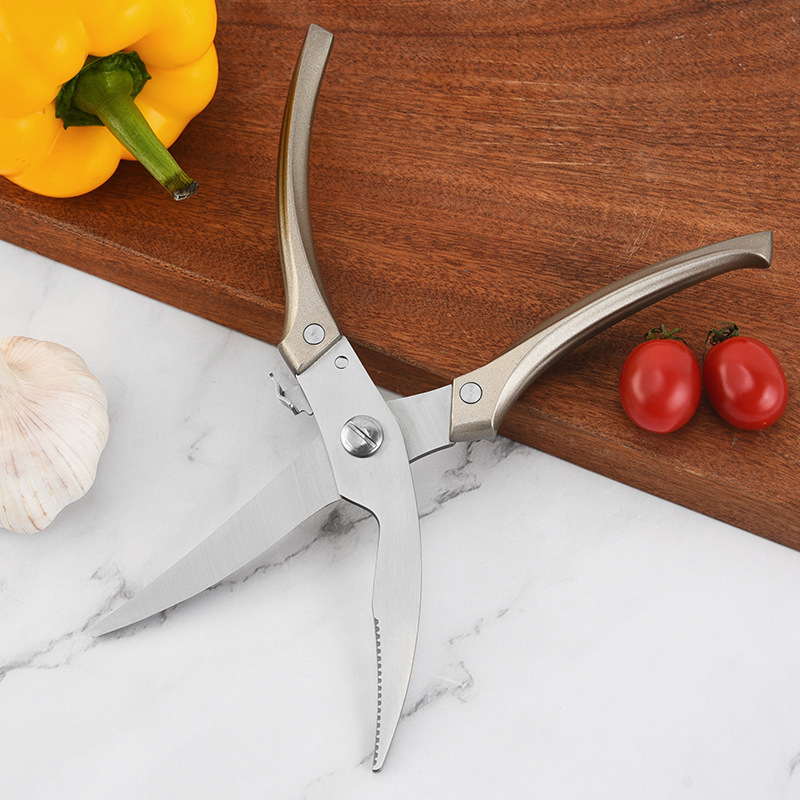 Fábrica de cocina doméstica afilada multipropósito tijeras de comida tijeras de barbacoa tijeras de hueso de pescado