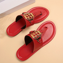 C 76565 Plus size flat flip flops ����ƽ�׼�ֺŮ��Ь�羳