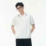 ZF8105-MM韩版翻领针织OLO衫老钱风夏季通勤时尚短袖T恤休闲，男装针织衫/毛衣，星座614