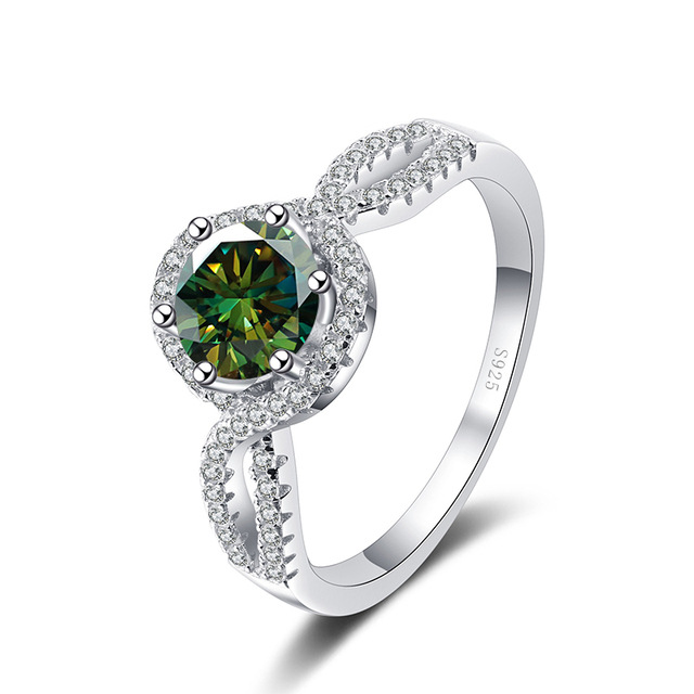 S925 anillo de plata esterlina para mujeres oro pt950 compromiso de matrimonio requisito 1 quilates fábrica de anillo de piedra de moissan al por mayor