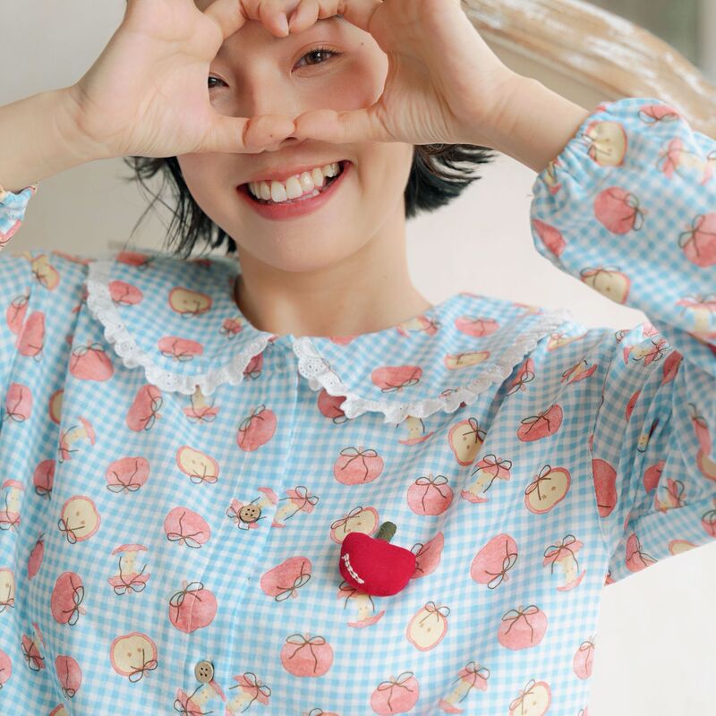 Spring and Autumn Fresh and Sweet A-Class Double-Layer Gauze Pajamas Pure Cotton Long-Sleeved Doll Collar Cotton Gauze Home Wear for Women Summer Spring and Autumn Fresh and Sweet A-Class Double-Layer Gauze Pajamas Pure Cotton Long-Sleeved Doll Collar Cotton Gauze Home Wear for Women Summer