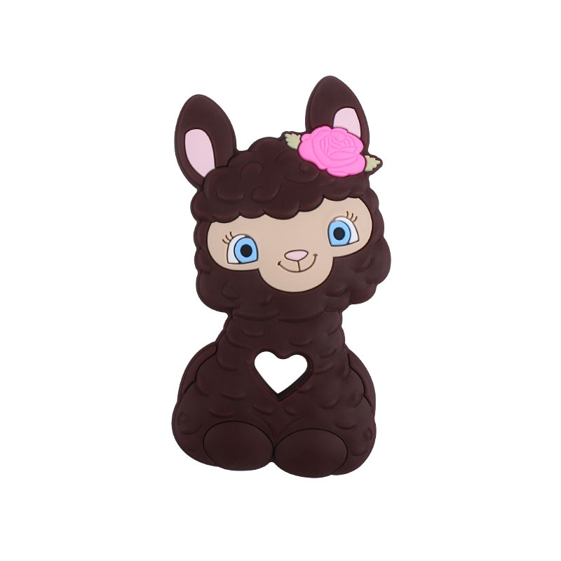 Amazon nuevo bebé de dibujos animados animal ovejas molares mordedor bebé juguetes creativos maternal y niño suministros fabricante