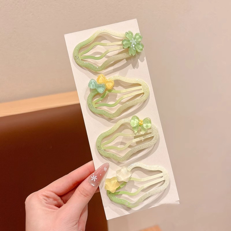 Niños dulces y lindos nubes clips bang niñas de alto valor facial clips de cabello rotos niñas frente lateral clips bb clips