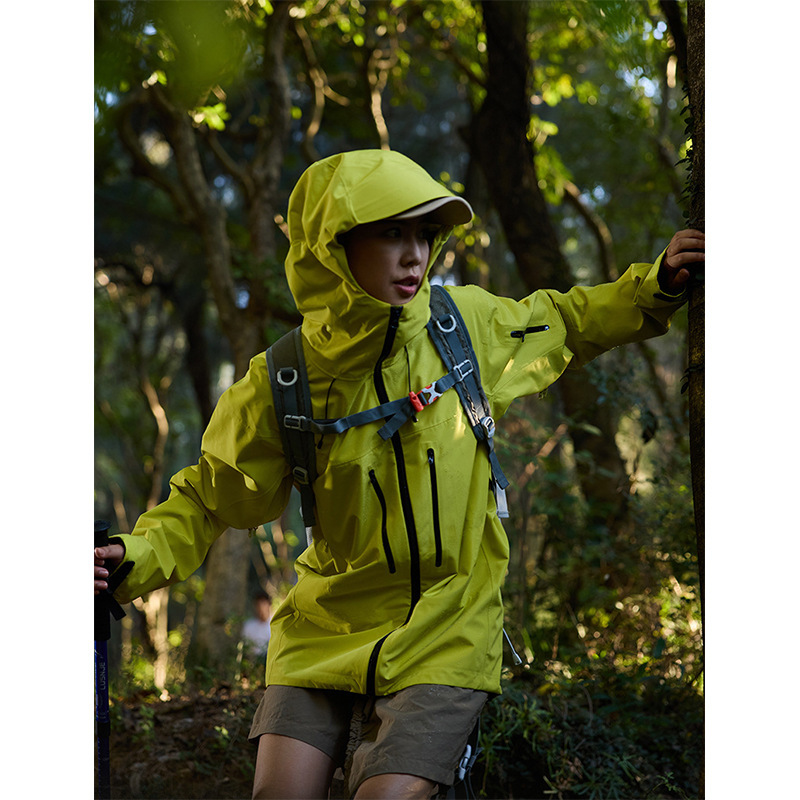 2025 New Outdoor Pressure Glue Rush Clothes Men's Gujiaping for SV Series Hooded Jacket Women's Windproof Waterproof Mountaineering Suit