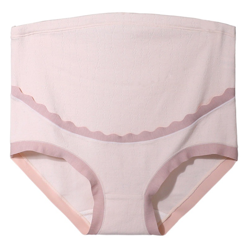 Maternity Underwear, High-Waisted, Pure Cotton, Belly-Supporting, Comfortable, Sweat-Absorbent, Breathable, Late Pregnancy Maternity Panties, 90kg Antibacterial, Large Size