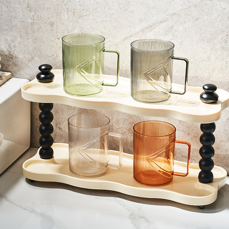 New PET Transparent Mouthwash Ins Light Luxury Household Drinking Kitchen Bathroom Washing Cup Wholesale_voghion.com