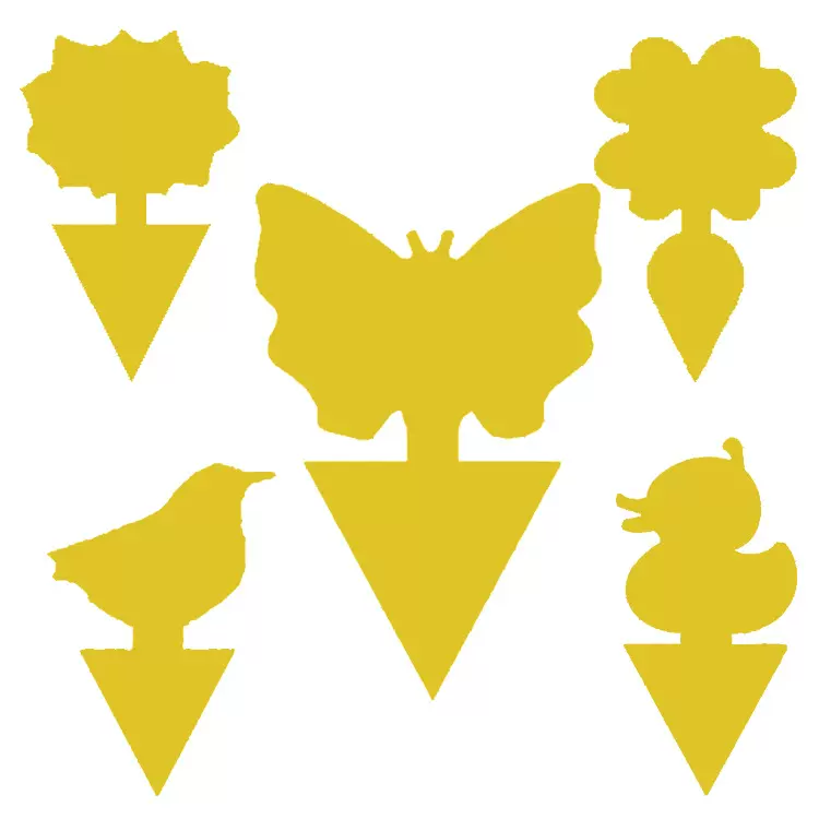 双面诱虫板黏虫板批发黄板昆虫陷阱蚊虫贴纸粘蝇板黄色粘虫板植物