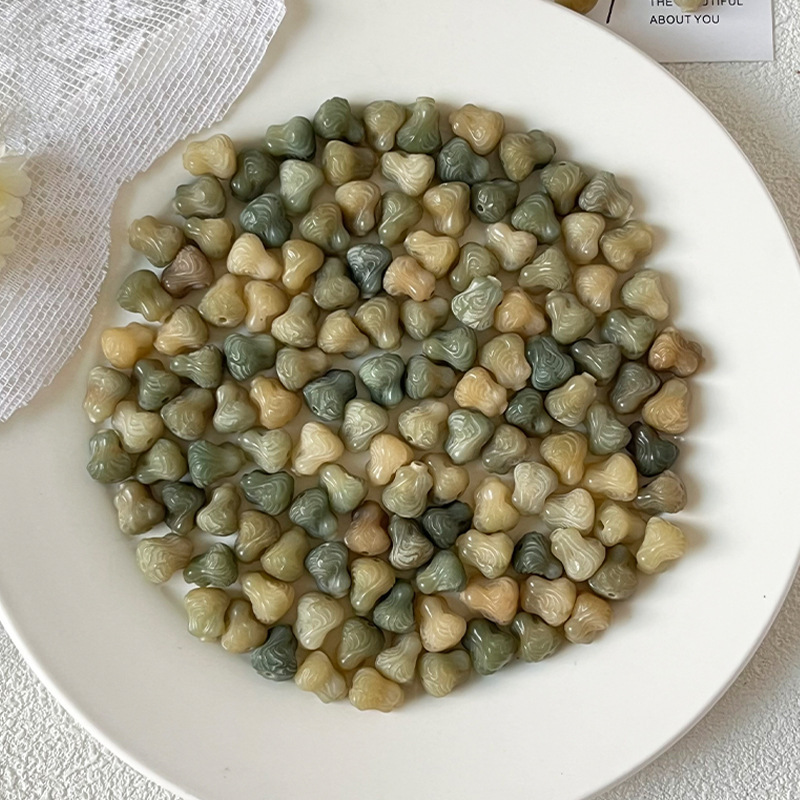 菩提根雕刻件蜜桃红草莓散珠菩提子串珠diy文玩手串手链饰品配饰|undefined