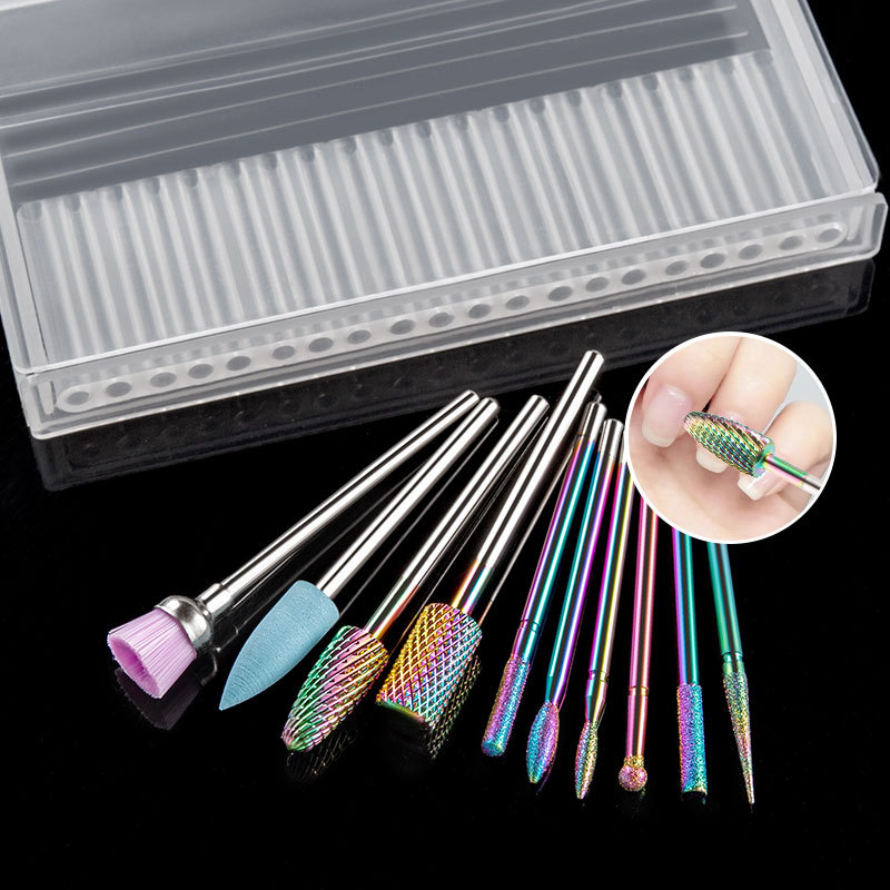 Tungsten Steel Nail Drill Bits Electric Grinder Polishing Head Brush Diamond Polishing Head Tool Grinding Sand Durable