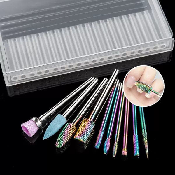 Tungsten Steel Nail Drill Bits Electric Grinder Polishing Head Brush Diamond Polishing Head Tool Grinding Sand Durable