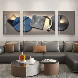 现代装饰画;LED装饰灯;工艺画