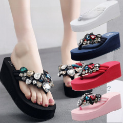 Women's 2019 New Fashion Outdoor Wearing Thick Sole Summer Outdoors Versatile Korean Style Heeled Beach Sandals