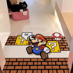小紅書推薦卡通動漫入戶地墊可裁剪耐髒家用玄關除塵防滑腳墊子