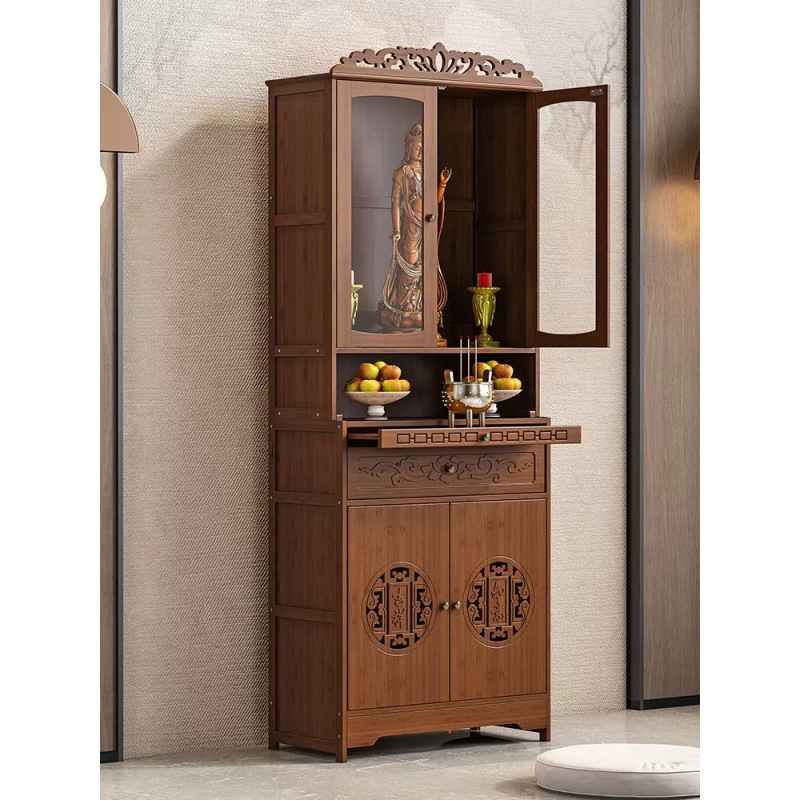 5V Altar Cabinet for Home Use, Modern Minimalist Shrine, Buddha Cabinet, Guanyin Altar