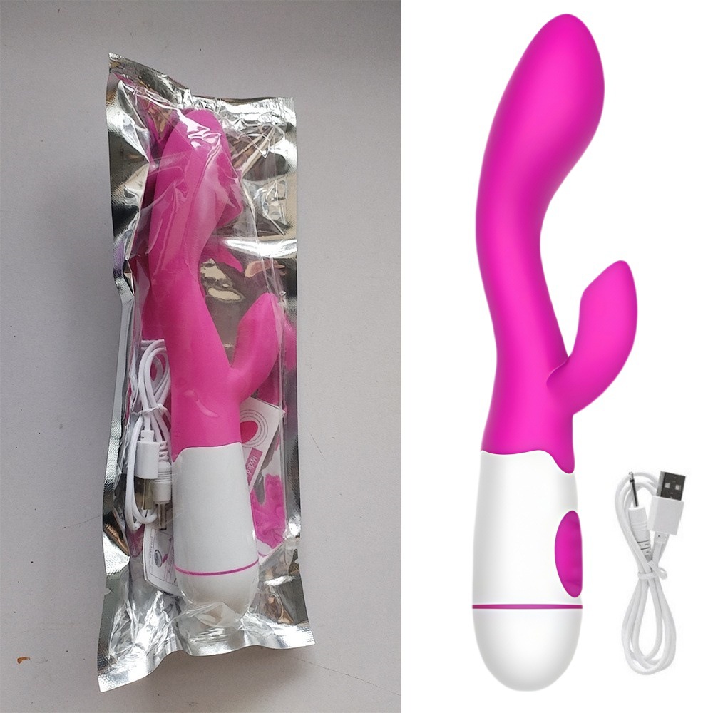 Carga punto G doble vibración simulación de moda vibración AV varilla de masturbación de silicona para adultos juguetes sexuales fábrica al por mayor