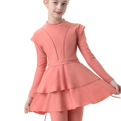 新款外貿兒童保守泳衣 女孩保守泳衣 沙灘泳衣