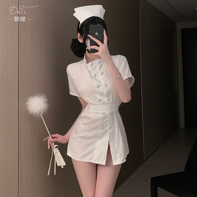 Xianyi Sexy Lingerie Pure Desire Nurse Uniform Sexy Halloween Cosplay Maid Outfit Passionate Temptation 210