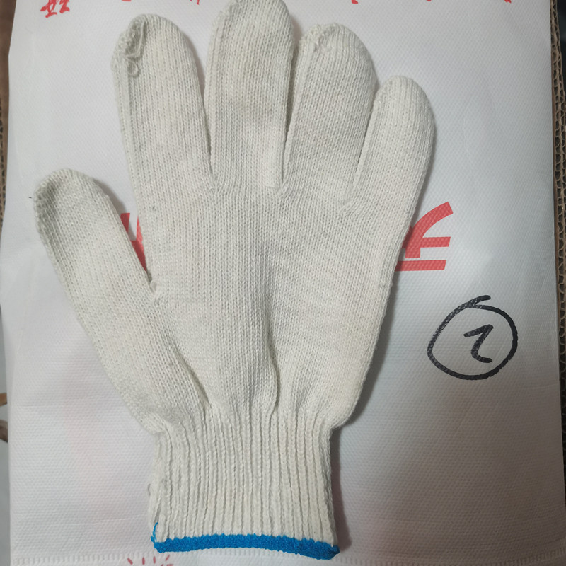 1 par de protección laboral de hilo de algodón 600g para adultos