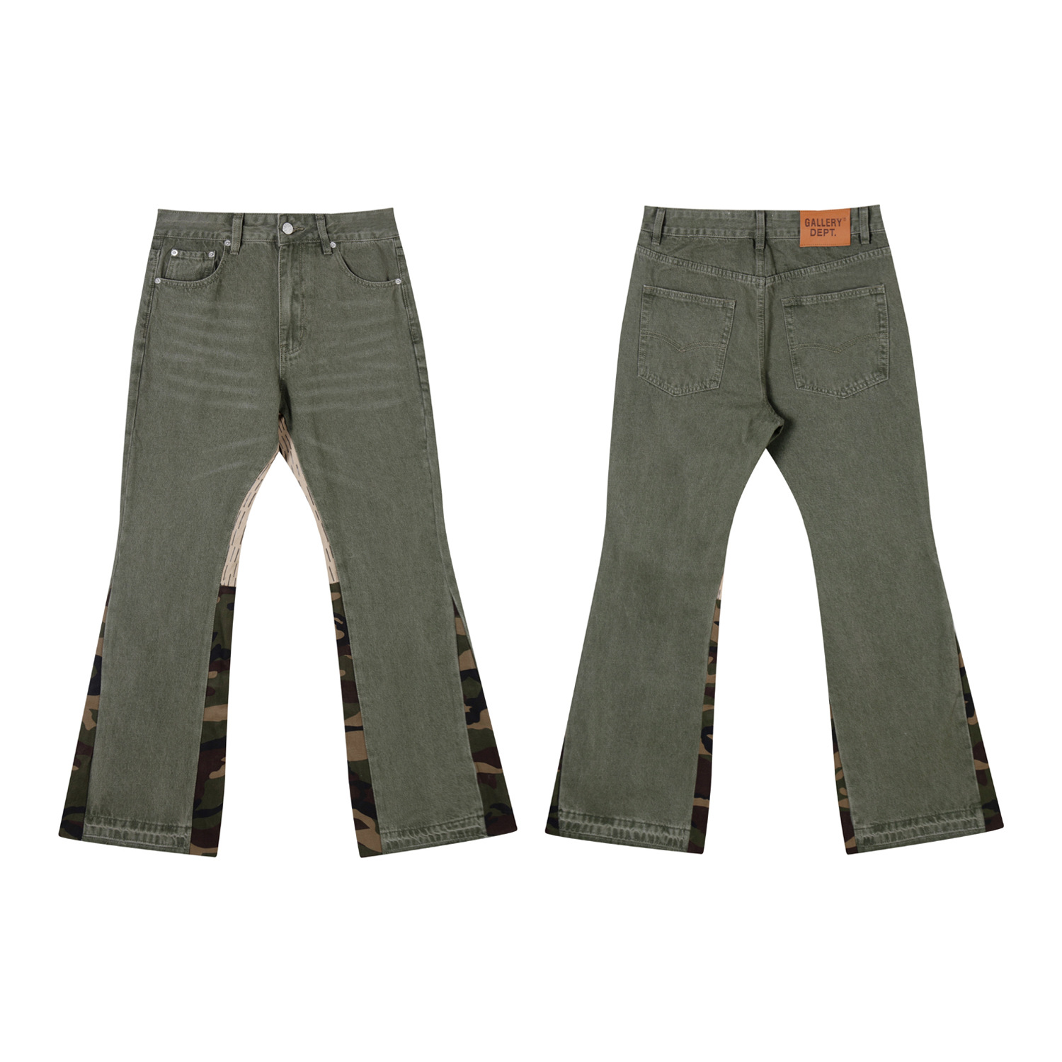 Gallery Dept Jeans Flared Camo Green