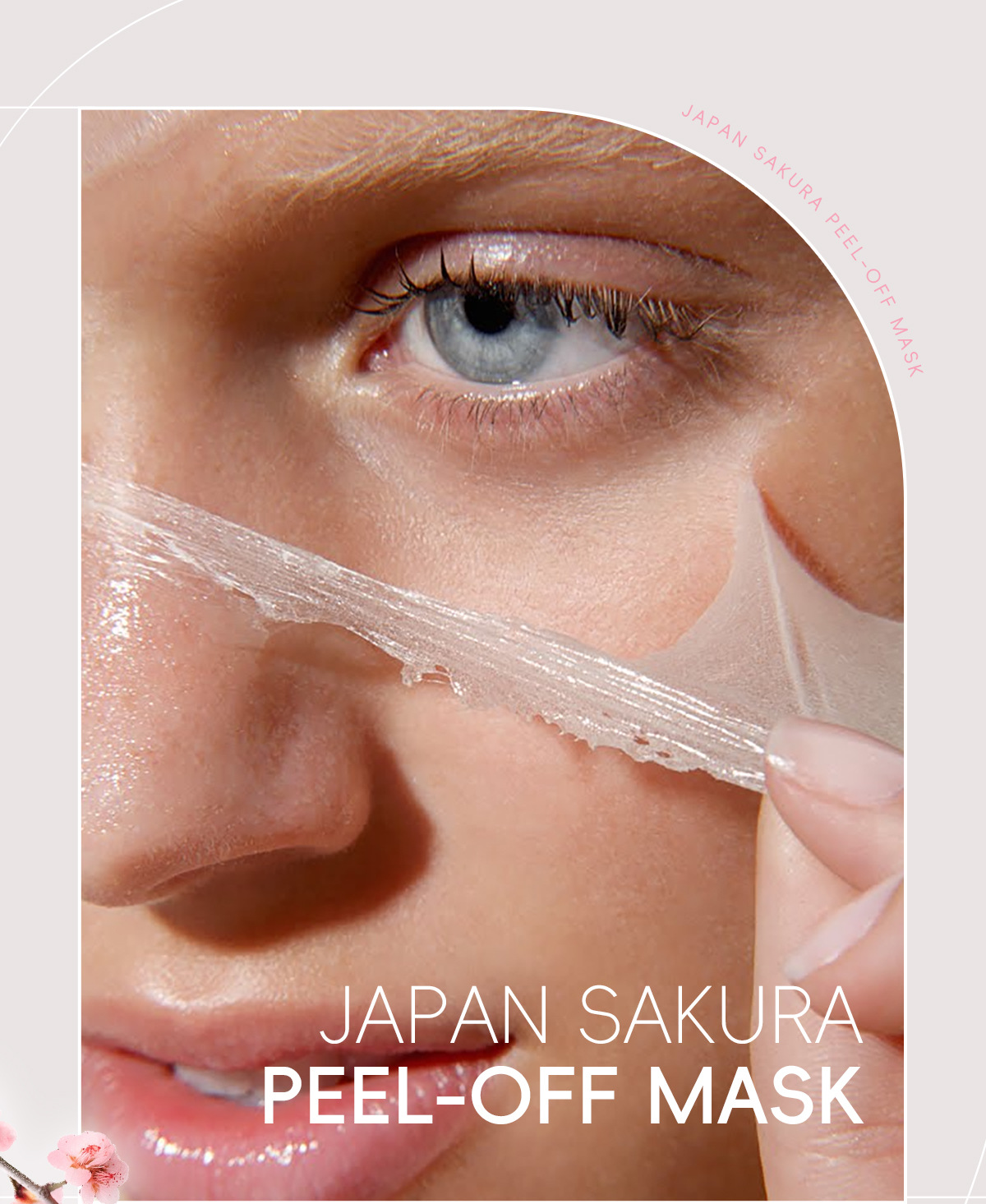 Cross-border LAIKOU Cherry Blossom Peel-off Mask 80g Hydrating, Moisturizing, Cleansing and nourishing skin manufacturer in stock Application Scenario