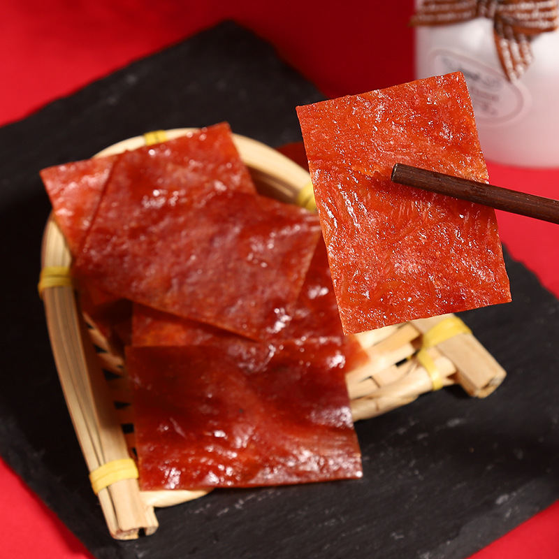 永日香袋裝80g原味豬肉脯批發熟食手撕原切豬肉乾豬肉鋪休閒零食