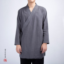 中国风男装男士中长款新中式改良汉服外套男道袍