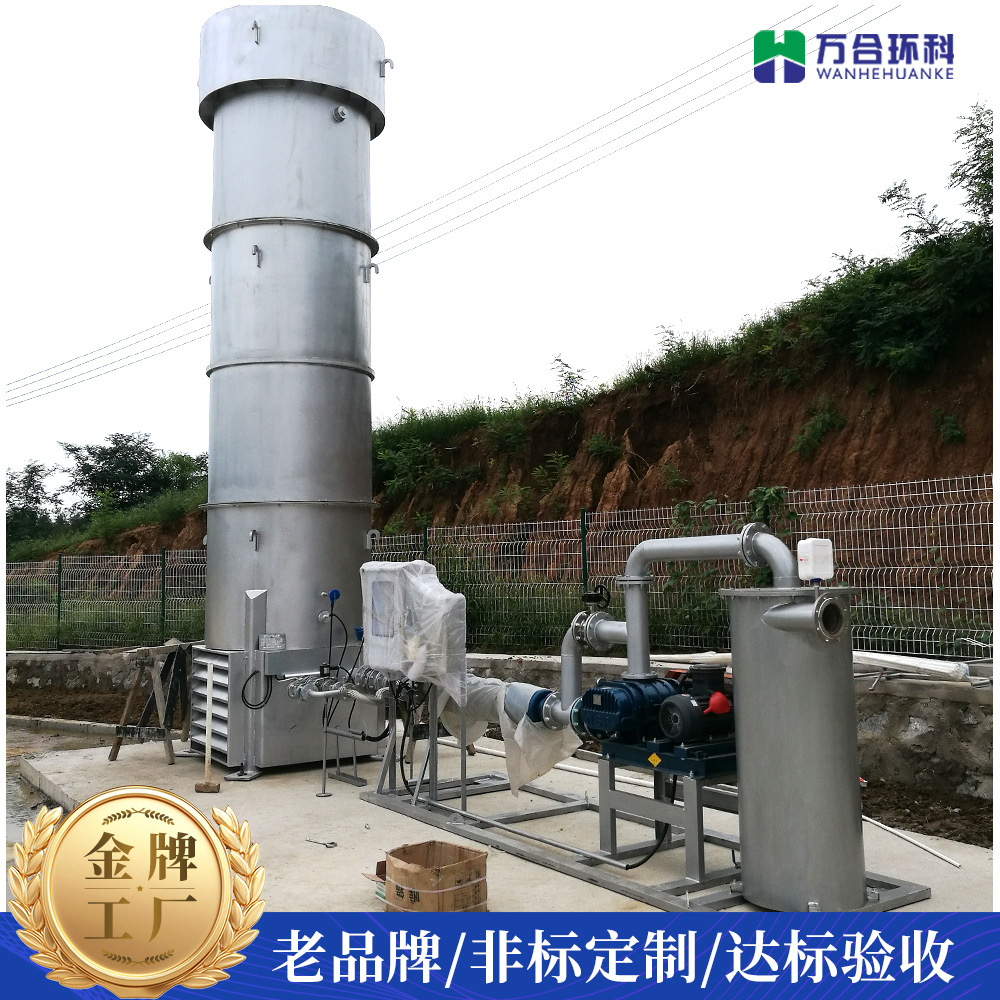 垃圾填埋场300立方内燃式沼气火炬燃烧焚烧污水处理工程产品定制