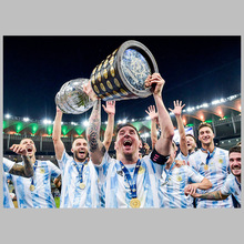 梅西海报阿根廷美洲杯巴萨足球明星球星C罗宿舍装饰挂画墙贴批发
