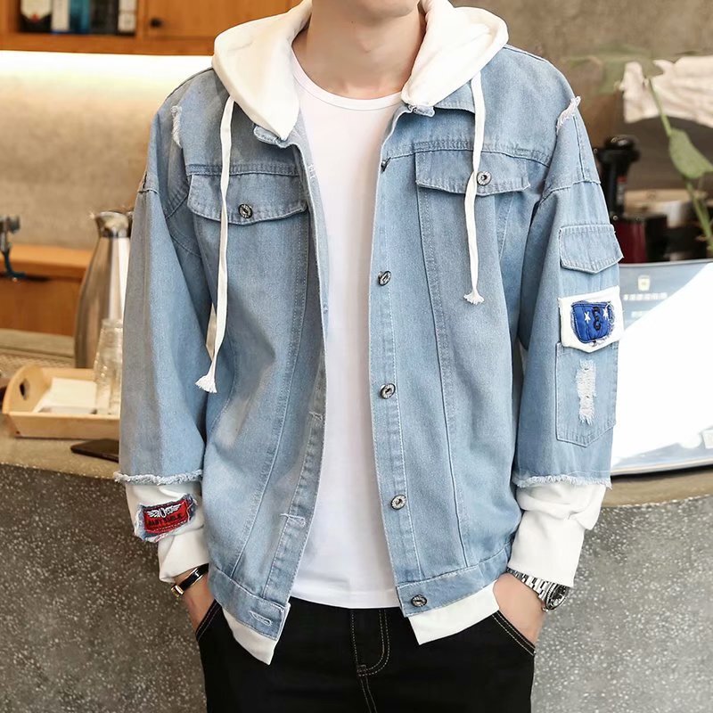 Spring Men's Denim Jacket 2021 New Korean Style Slim-fit Jacket Spring and Autumn Casual Baseball Clothes Men's Fashion