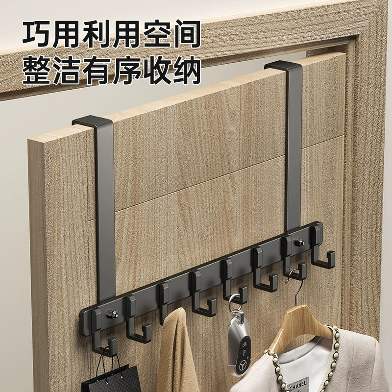 Крючок для двери, вешалка для одежды без сверления, стеллаж для хранения, вешалка для входной двери, настенная, прочная полка для ванной комнаты.