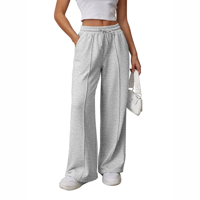 Amazon 2026 autumn/winter casual sports high-waisted sweatpants, loose and stylish joggers, wide-leg pants, lulu pants