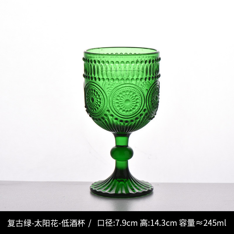 Nuevo retrógrado tallado alto taza de agua taza de vino taza de bebida creativa elegante casa hotel café utensilios de vino