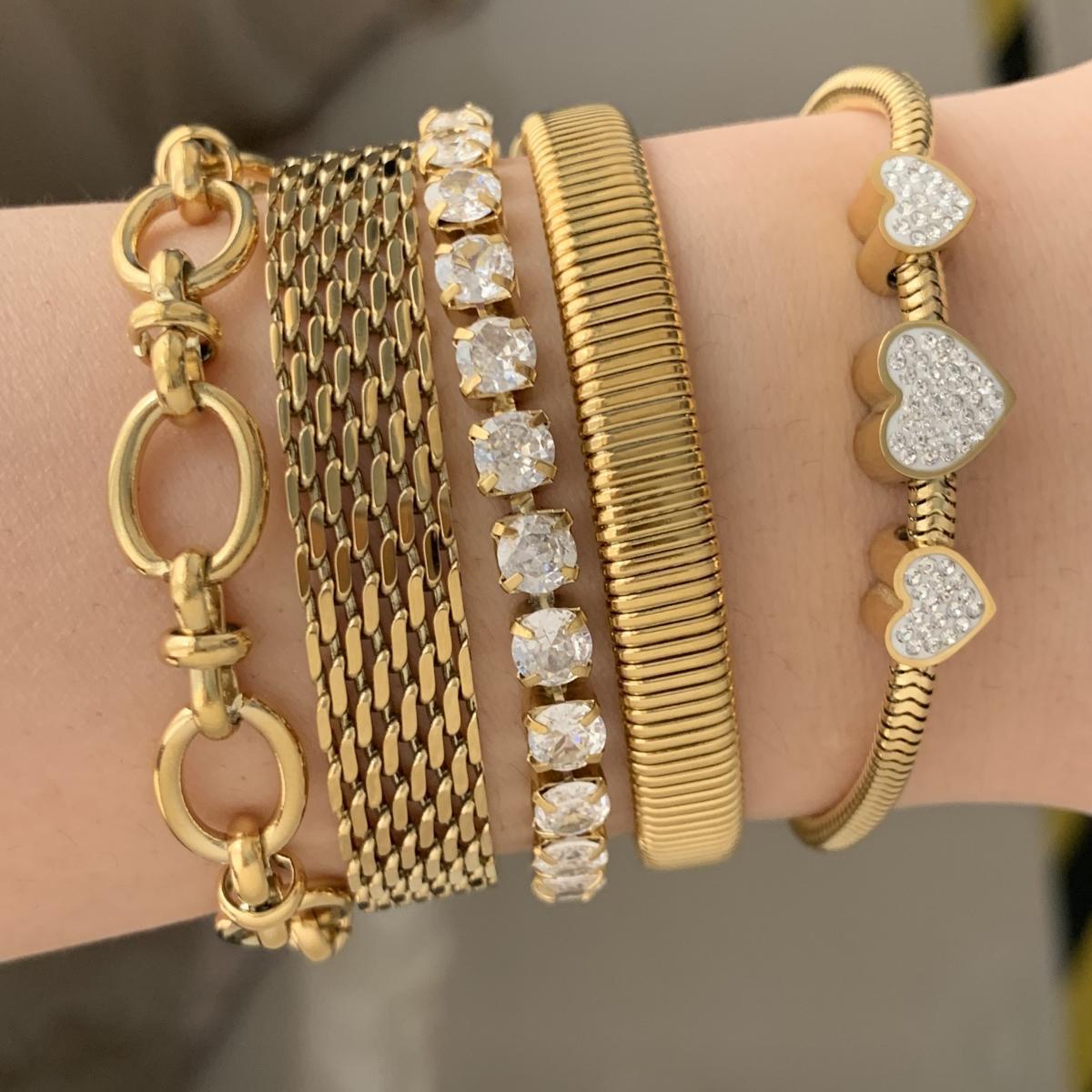 16g Weight Bracelets Classification 304 Stainless Steel Chain Material snake chain Chain Type Vintage Style Classic Style Geometric 304 Stainless Steel Snake Chain Bracelets In Bulk
