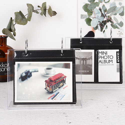 Wholesale Wholesale  Acrylic Desktop Standing Calendar Mini Polaroid Photo Album 3 Inch 5 Inch Photo