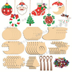 クリスマスペンダント家庭装飾用品木製工芸品diyクリスマス装飾品ギフト