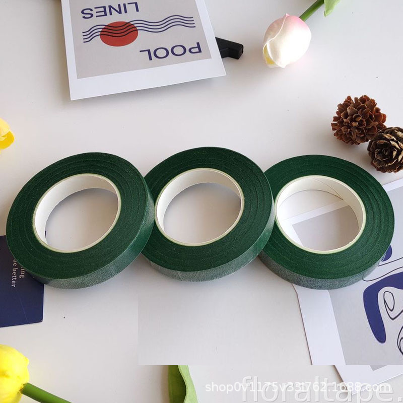 Macaron color Twisted stick hecho a mano bricolaje raíz del pelo de lana cifrado raya tulipán bouquet paquete material negrita