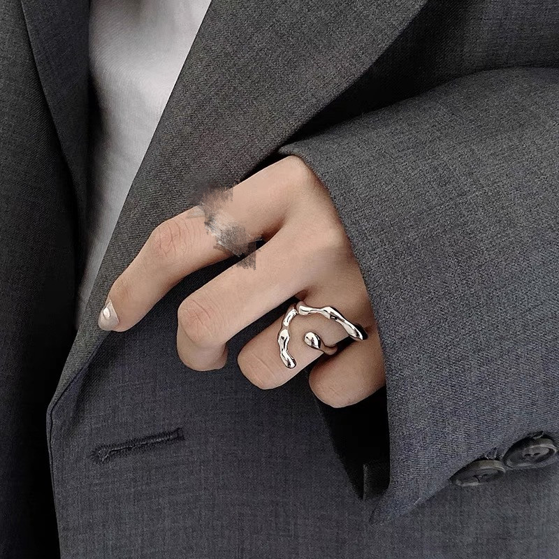 Retro Twist Silver Plated Plating Womenu0027S Open Ring 1 Piece