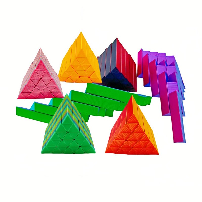国境を越えた新製品 3D プリントピラミッドルービックキューブ 3D プリント減圧知育玩具 3 次特殊形状子供のおもちゃ|undefined
