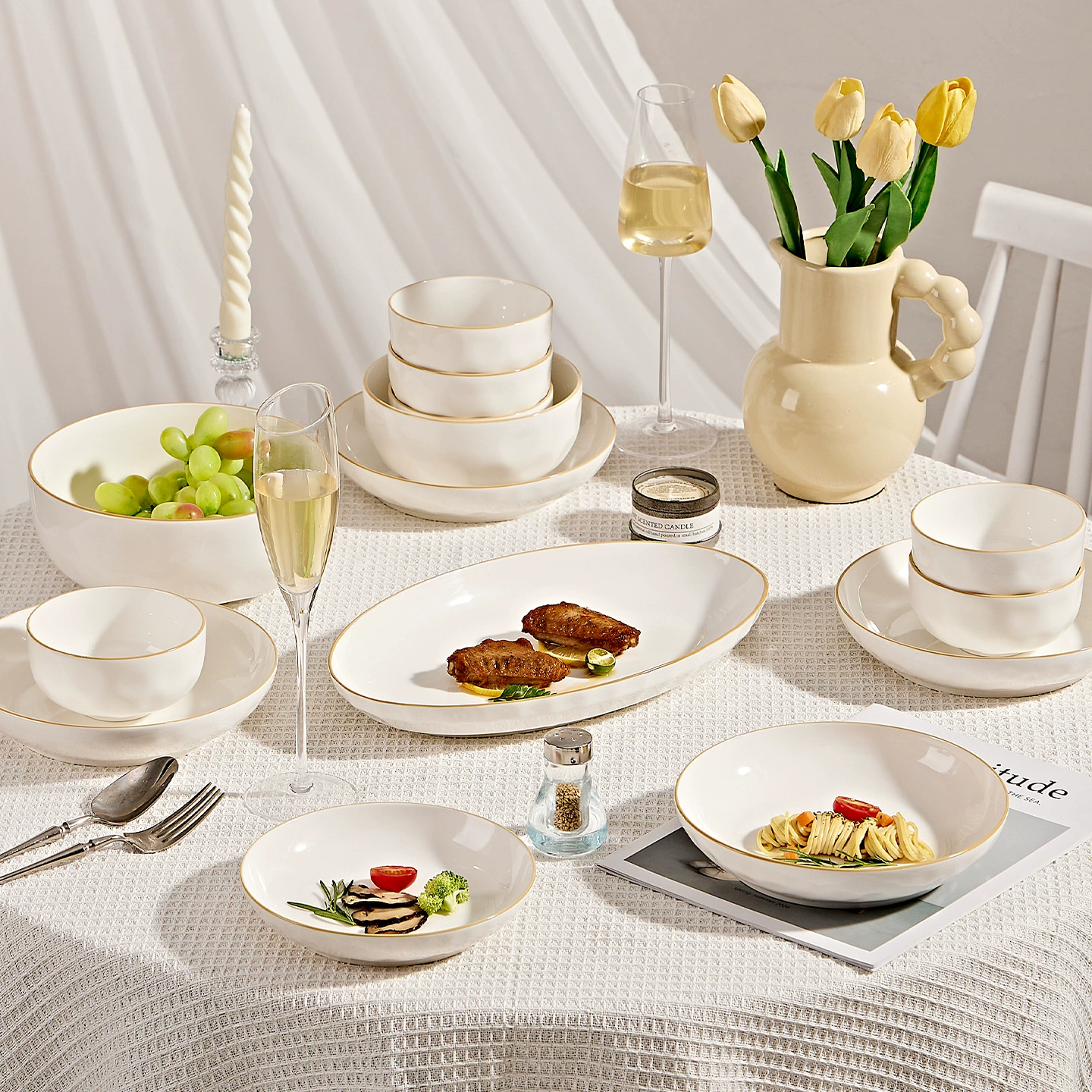 Ceramic set, tableware, high-quality style, Birthday gift