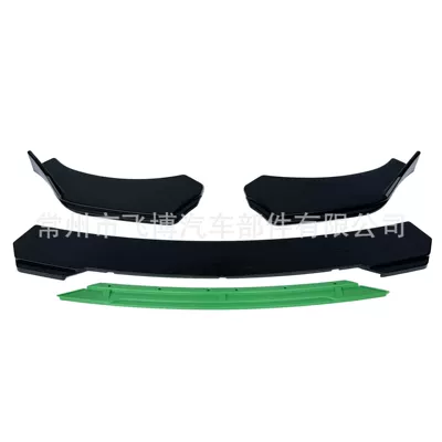 Big Surrounded | front lip - round-head-style-blackgreen