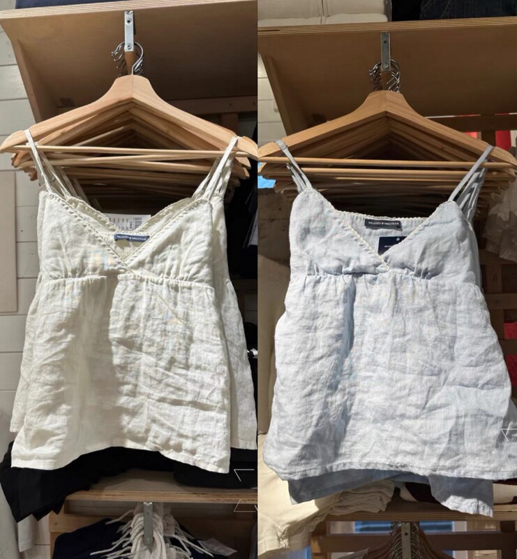 BM Style New V-Neck Linen Small Camisole Vest Female Sweet Girl Outer Wear Slim-Fit Slimming Inner Top BM Style New V-Neck Linen Small Camisole Vest Female Sweet Girl Outer Wear Slim-Fit Slimming Inner Top