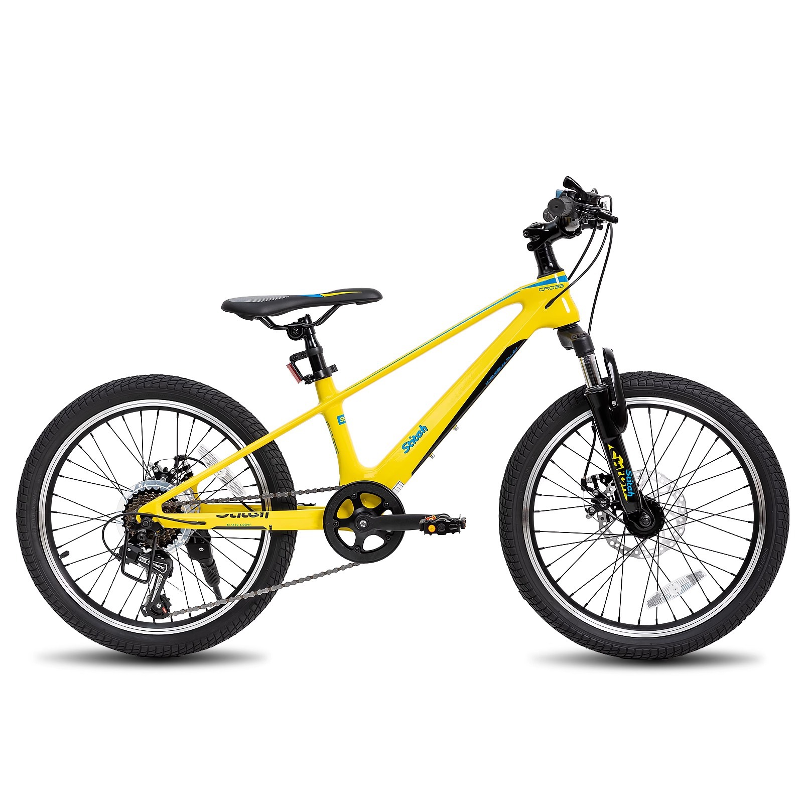 Stitch Qiwawa Children's Bicycle 20inch Kidsren's and Teenagers' Variable Speed Bicycle